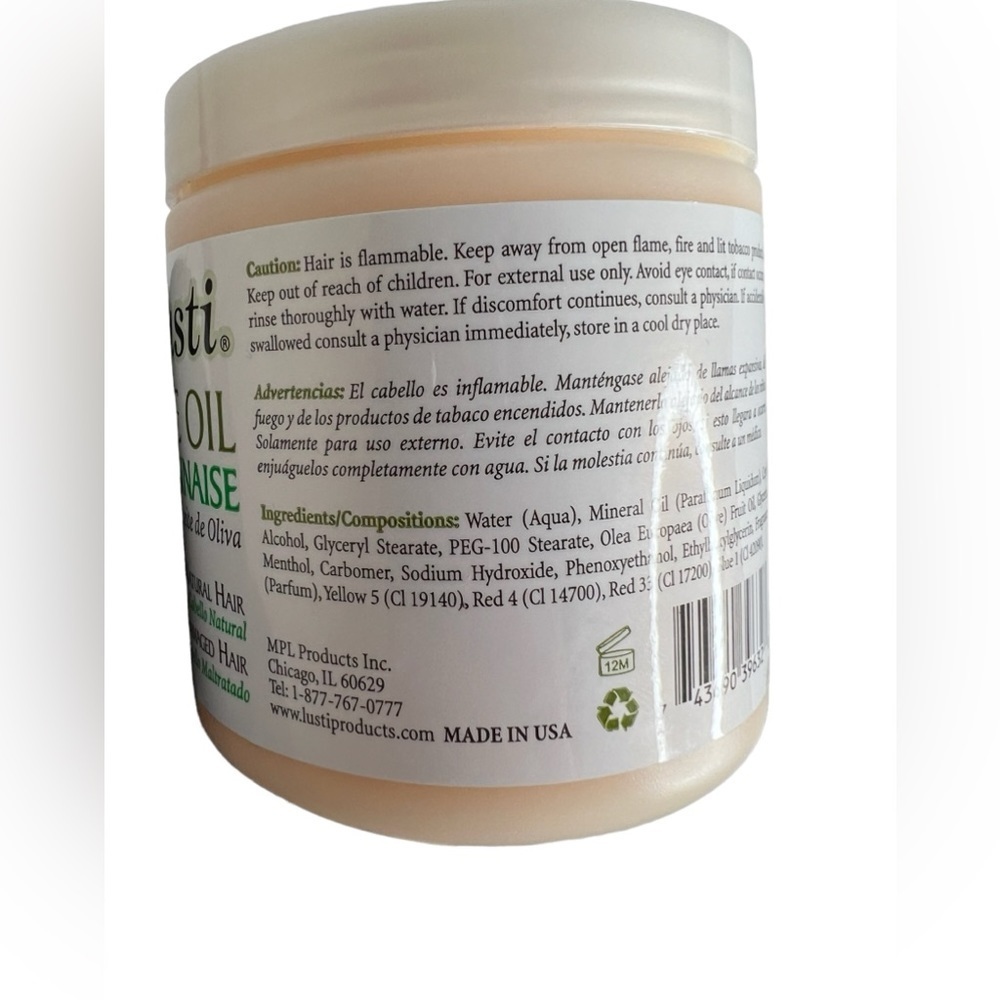 Brand New Bundle Lusti Olive Oil Detangle Spray, Styling Gel, Mayonnaise Hair M - Picture 4 of 14